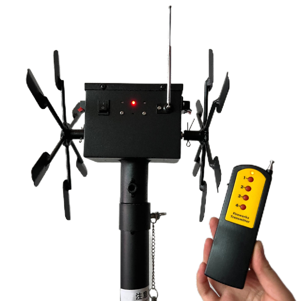 rotating fireworks machine