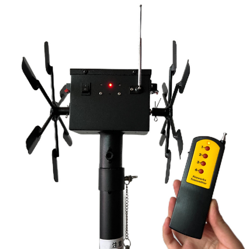 rotating fireworks machine