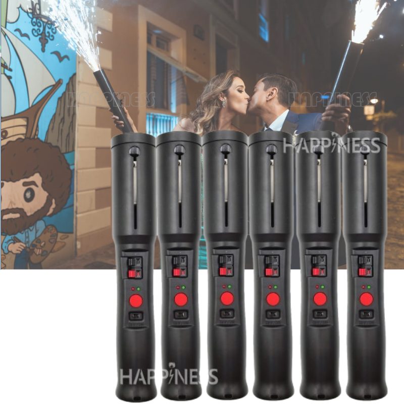 Handheld Cold Pyro Stage Fountain Machine Cold Sparklers Firing System For Wedding